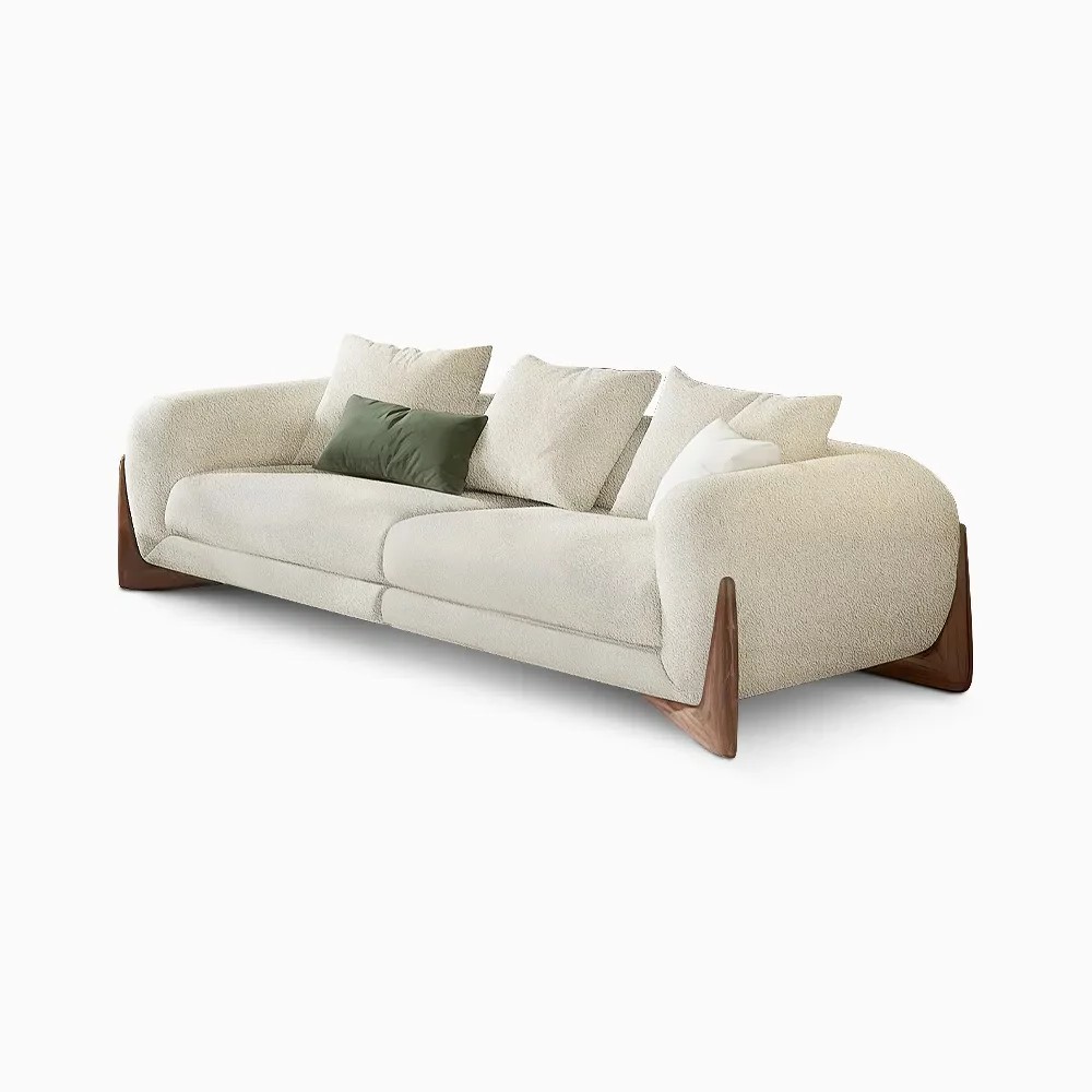 Sila Sofa – Beige Boucle Sofa