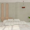 left white kika sofa