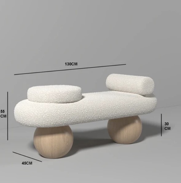 Soul Bench - white boucle