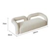 Glossy Arya Sofa 2S - Boucle Upholstery