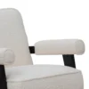 Roma Armchair - Ivory White Wool