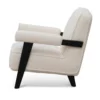 Roma Armchair - Ivory White Wool