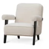 Roma Armchair - Ivory White Wool