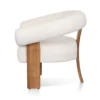Carino Armchair - Ivory White Boucle