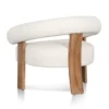 Carino Armchair - Ivory White Boucle