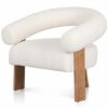 Carino Armchair - Ivory White Boucle