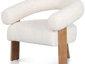 Carino Armchair - Ivory White Boucle