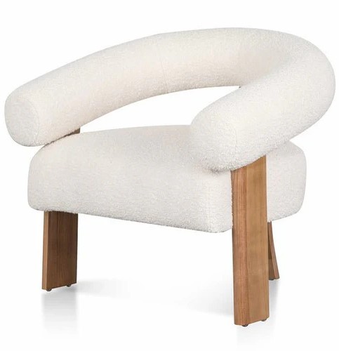 Carino Armchair - Ivory White Boucle