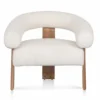 Carino Armchair - Ivory White Boucle