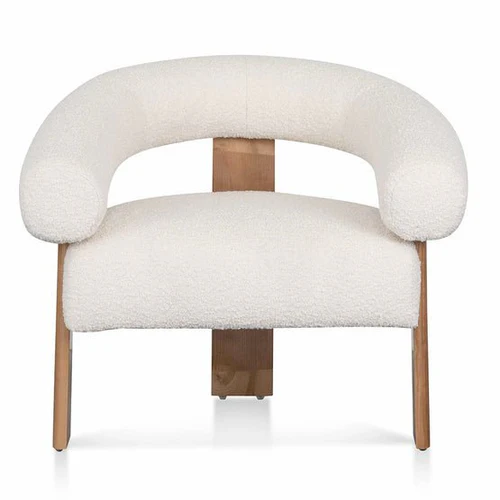 Carino Armchair - Ivory White Boucle